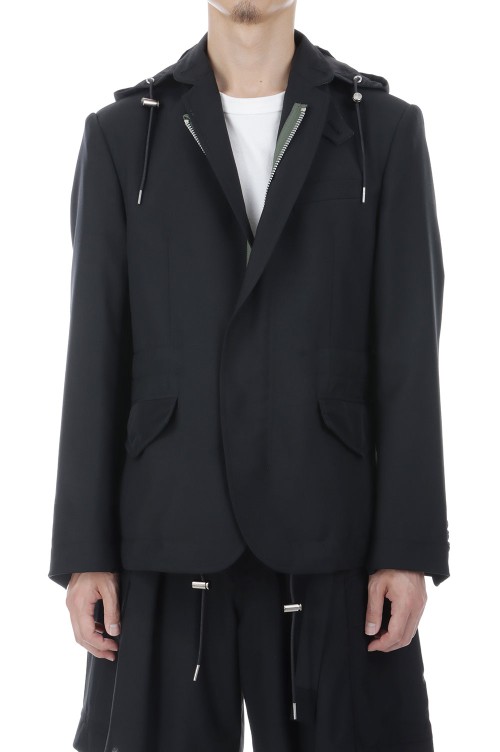 Suiting x Nylon Twill Jacket - BLACK 001 (26-04026M) | セレクト