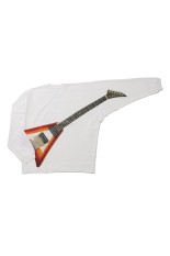 AIR GUITAR LONG SLEEVE T-SHIRT - WHITE (26AW21CS444)