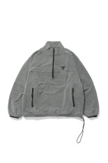 AIR YARN HALF ZIP FLEECE PULLOVER - CHARCOAL (26AW33BL273)