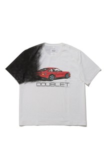 EXHAUST STAINED T-SHIRT - WHITE (26AW44CS460)