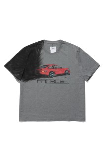 EXHAUST STAINED T-SHIRT - GREY (26AW44CS460)