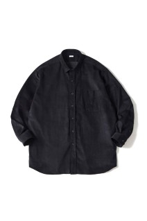 ORGANIC COTTON CORDUROY SHIRT / BLACK