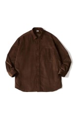 ORGANIC COTTON CORDUROY SHIRT / BROWN