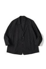 BRUSHED COTTON JACKET / BLACK