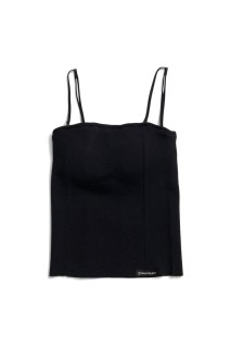Cup-In Knit Cami -BLACK (31261366102)
