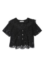 Scallop Lace Sailor Shirt -BLACK (31261315107)