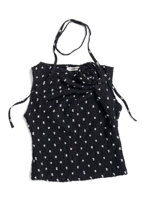 Rose Motif Ripple Top -MLUTI (31261416211)