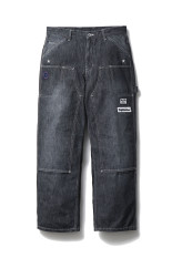 B EMBLEM DAMAGED SLIM JEANS / INDIGO (BEPFW26PA09) | セレクト 