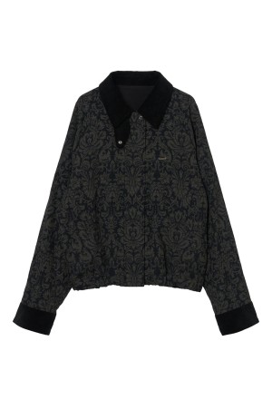 ornament print corduroy collar jacket - One Color (TD-26AW-JK52)
