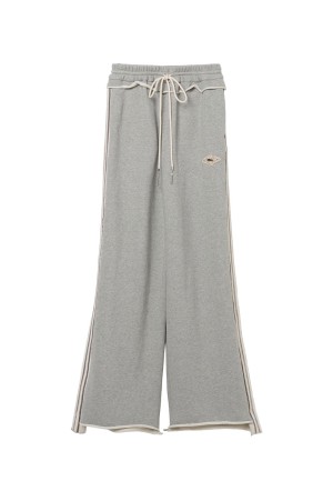 Side Stripe Jersey Track Pants - Gray (TD-26AW-PT54)