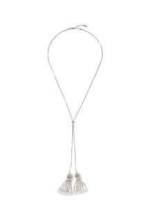 crystal bijou tassel long necklace - One Color (TD-26AW-AC07)