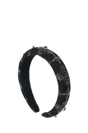 mini palace tiles hair band - Black (TD-26SS-AC24)