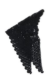 MOTIF CROCHET SCARF - BLACK (FTC264-2001)