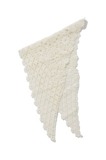 MOTIF CROCHET SCARF - OFF WHITE (FTC264-2001)