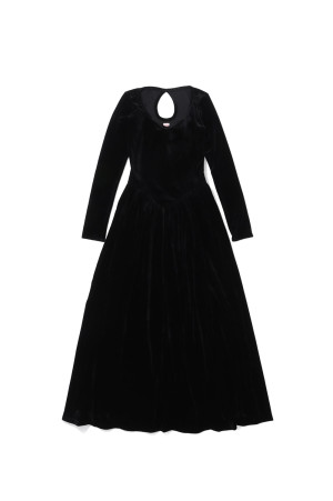 VEROUR SWEETHEART MAXI DRESS - BLACK (FTC264-0410A)
