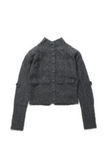 yak cable knit cardigan - gray (M269CD01)