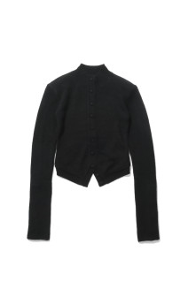yak arc cardigan - black (M269CD02)