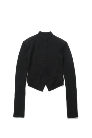 yak arc cardigan - black (M269CD02)