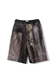 Printed Tuck Baggy Shorts(26-1304)*