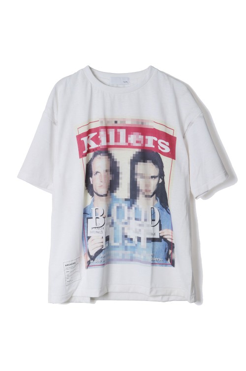 Trompe l'oeil Mosaic T-shirts(S/S) - WHITE (25-2207)* | セレクト