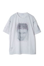 Trompe l'oeil Scratch T-shirts(S/S) - WHITE (25-2208)*