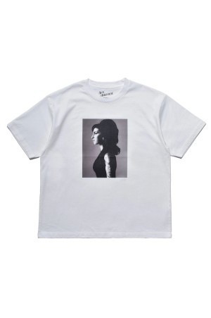 Amy Winehouse Profile Photo S/S Tee/White(MND-AMW001)