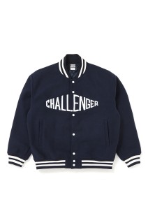 LOGO MELTON STADIUM JACKET / NAVY (CLG-JK 026-013)
