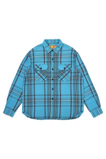 CLASSIC PLAID SHIRT / TURQUOISE (CLG-SH 026-008)