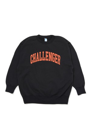COLLEGE C/N SWEAT / BLACK (CLG-SW 026-007)
