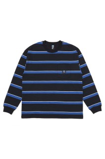 L/S AUTHENTIC BORDER TEE / BLACK (CLG-CS 026-010)