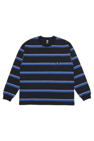 L/S AUTHENTIC BORDER TEE / BLACK (CLG-CS 026-010)