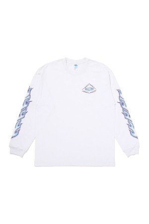 L/S FLAME TEE / WHITE (CLG-TS 026-028)