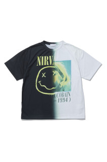 Gradation Printed T-shirts (S/S) - BLACKxWHITE (26-2208)