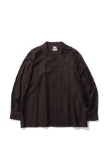 OPEN COLLAR SHIRT - BROWN (707-262001)