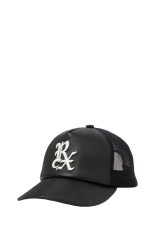 Sheep Leather 5 Panel Mesh Cap - BLACK (ABCAW26GD05-2)