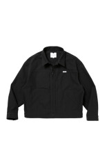 Cotton Serge Trucker Jacket - Black (CTE-26S211)