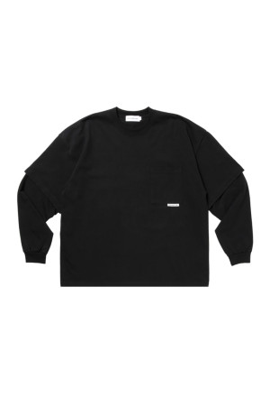 Open End Yarn Cellie L/S Tee / Black (CTE-26S352)