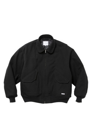 Nidom Cotton Duck Flight Jacket - Black (CTE-26A213)