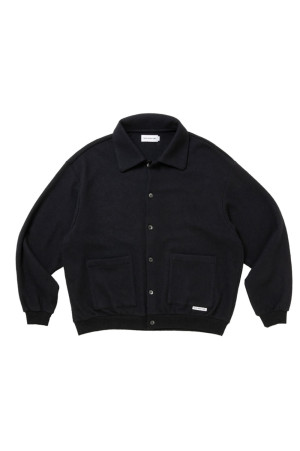 W/N Boucle Polo Cardigan - Black (CTE-26A307)