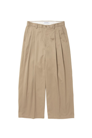 Cotton Twil 2 Tuck Trousers - Black (CTE-26A108)