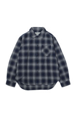 Indigo Ombre Check Shirts - BLUE (RN31393080)
