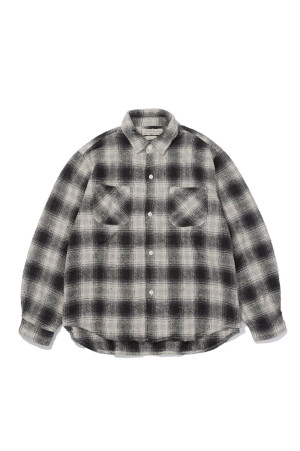 T/C Nep Check Work Shirts - BLACK (RN31393079)