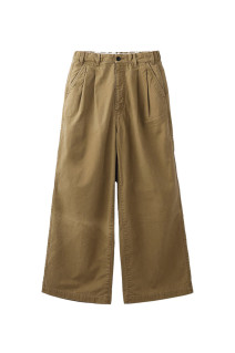 CHINO WIDE TROUSERS - KHAKI (2026AW-PT7-YT)