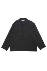 WOOL PAJAMA SHIRTS - CHARCOAL (263-60302)