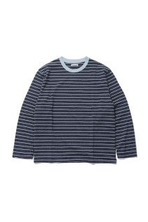 ORIGINAL BORDER L/S T-SHIRTS - NAVY (263-60104)