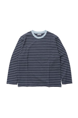 ORIGINAL BORDER L/S T-SHIRTS - NAVY (263-60104)