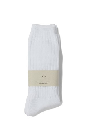 2P LONG SOCKS(LOOSE) - WHITE (253-60910)