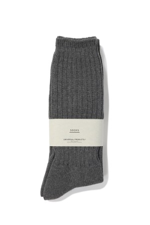 2P LONG SOCKS(LOOSE) - CHARCOAL (253-60910)