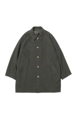 LAMB WOOL CAR COAT - KHAKI (263-60701)
