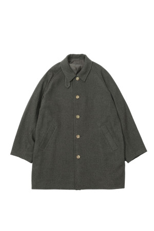 LAMB WOOL CAR COAT - KHAKI (263-60701)